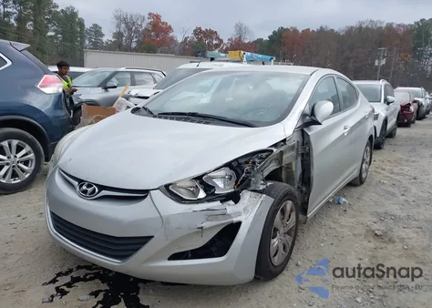 2016 Hyundai Elantra Se from USA, damaged, VIN 5NPDH4AE3GH768628